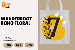 Wanderroot Boho Floral Monogram Product Image 1