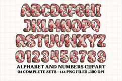 Mother's Day Alphabet clipart, mother’s day letters doodle Product Image 2