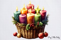 Christmas Baskets Clipart Bundle PNG Product Image 11