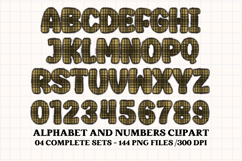 Christmas Alphabet png clipart, christmas letters doodle Product Image 2