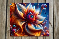 Flowers fantasy| 8 space skinny tumbler Sublimation designs Product Image 8