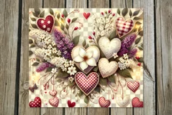 Romantic lilac bush | valentine Skinny tumbler Sublimation P Product Image 4
