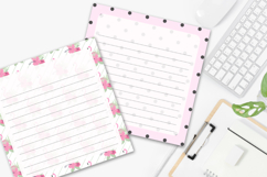 Cute Flamingo Printable Notepad Pages | Fun Stationery Product Image 3