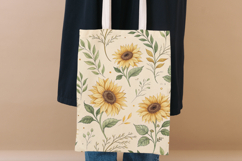 Sunflower Seamless Pattern Bundle, Shabby Chic Floral Product Image 8