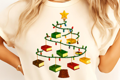 Christmas tree PNG, Meowy Christmas PNG, Bow Christmas tree Product Image 7