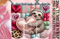 Wholesome joy 20oz tumbler wrap, Valenines Animals Product Image 1