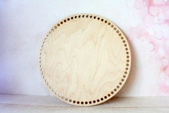 Basket base round 12 inch 30 cm digital file laser cut file Product Image 7