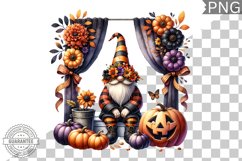 Halloween Gnome Sublimation - Halloween Clipart PNG Product Image 1