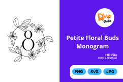 Petite Floral Buds Monogram Product Image 1
