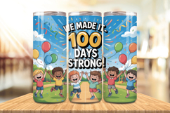 100 Days Of School Tumbler wrap, Teacher Day 20oz Tumbler Product Image 1