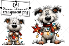 Whimsical Christmas Polar Bear Clipart Watercolor PNG Product Image 1