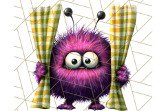 Quirky Monster Clipart PNG, Funny Spooky Creatures Product Image 4