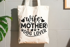 Wife Mother Dog Lover Svg, Dog Lover Svg, Dog Mom Svg. Product Image 9