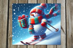 Xmas Snowman | 4 Christmas Skinny tumbler sublimation PL2 Product Image 4