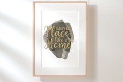 Black Watercolor splash clipart Product Image 7