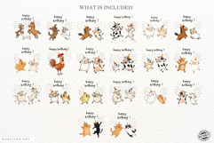Happy Birhday Farm Animals Clipart Product Image 4
