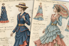 Ephemera Summer Fashion Junk Journal Pages Bundle Product Image 7