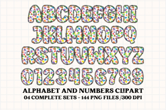 Back to School Alphabet png, letters doodle, school clipart Product Image 2
