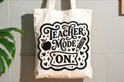 Teacher Mode On Svg, Back To School Svg, Funny Teacher Svg. Product Image 9
