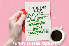 Funny Expensive Coffee Receipt, Sublimation PNG. Product Image 1