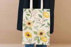 Watercolor Sunflower Seamless Pattern Bundle, Cottagecore Product Image 7
