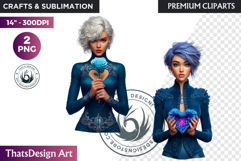 Romantic Couple Fantasy Bride Graphics valentines day png Product Image 1