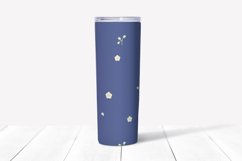 Design Floral 20 Oz Skinny Tumbler PNG Product Image 1