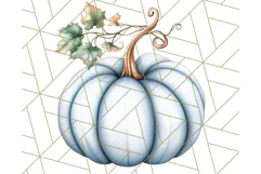 Fall Pumpkin Clipart PNG, Autumn Pumpkins, Jewel Tones Png Product Image 4