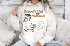 School's Out For Summer PNG, Funny Goose Graduation Design Product Image 7