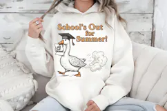 School's Out For Summer PNG, Funny Goose Graduation Design Product Image 7