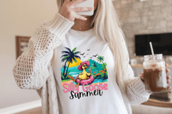Silly Goose Summer PNG sublimation |Beach &amp; Summer PNG T-Shi Product Image 4