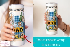 Happy Father's Day Photo tumbler wrap PNG for Sublimation Product Image 3