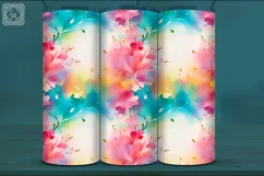 4 Spring Blossom Tumbler Sublimation, 20 oz Tumbler Wrap Product Image 5