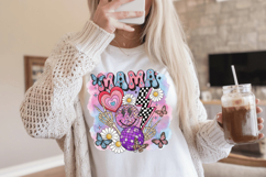 retro mama disco ball PNG sublimation | Mother's Day PNG T-S Product Image 8