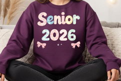 Coquette Lace Graduation Senior 2026 Png, Preppy Class of Product Image 4