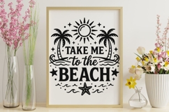Take Me To The Beach Svg, Summer Vibes Svg, Vacation Svg. Product Image 9