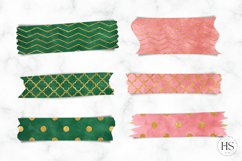 12 Digital Watercolor Washi Tape, Digital Watercolor Sticker Product Image 2