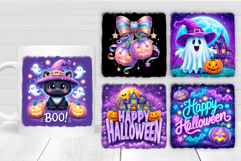 Halloween Mug Bundle. Halloween Mug Sublimation Product Image 9