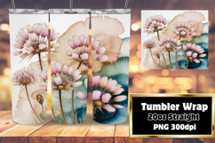 VIBRANT 20oz Tumbler Artwork , Flowers Product Image 1