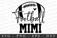 Football Mimi SVG | SVG Cut files | Cricut Product Image 1