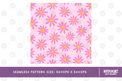 Retro Flowers Seamless Pattern Bundle Floral Png Sublimation Product Image 2