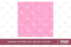 St Valentine's Day Hearts Cupid Love Seamless Pattern PNG Product Image 2