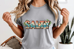 Salty Beach PNG, Retro Ocean Sunset Sublimation Design Product Image 8