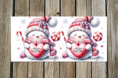 Christmas Snowman | Xmas Sublimation Mug design bundle, PNG Product Image 8