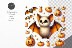 Halloween clipart, Bat clipart, Autumn clipart Product Image 1