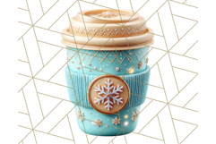 Pastel Coffee Mug Clipart PNG, Latte Iced Coffee Tea Cups Product Image 4