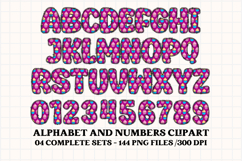 Happy Birthday Alphabet, birthday letters doodle clipart Product Image 2