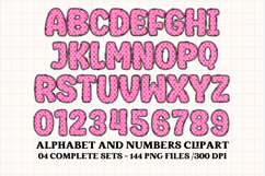 Unicorn Alphabet png clipart, unicorn letters doodle Product Image 2