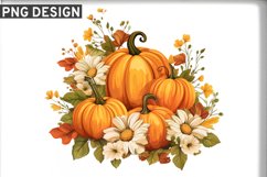 Fall Thanksgiving Pumpkins Sublimation Clipart Bundle Product Image 10