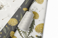 Dandelion hand-drawn wildflowers pattern collection Product Image 8